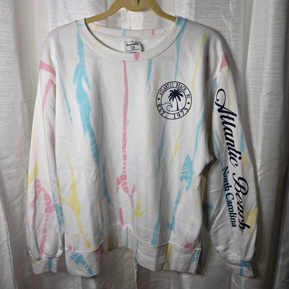 Dreamsicle "Atlantic Beach" Women's Sweatshirt size Medium